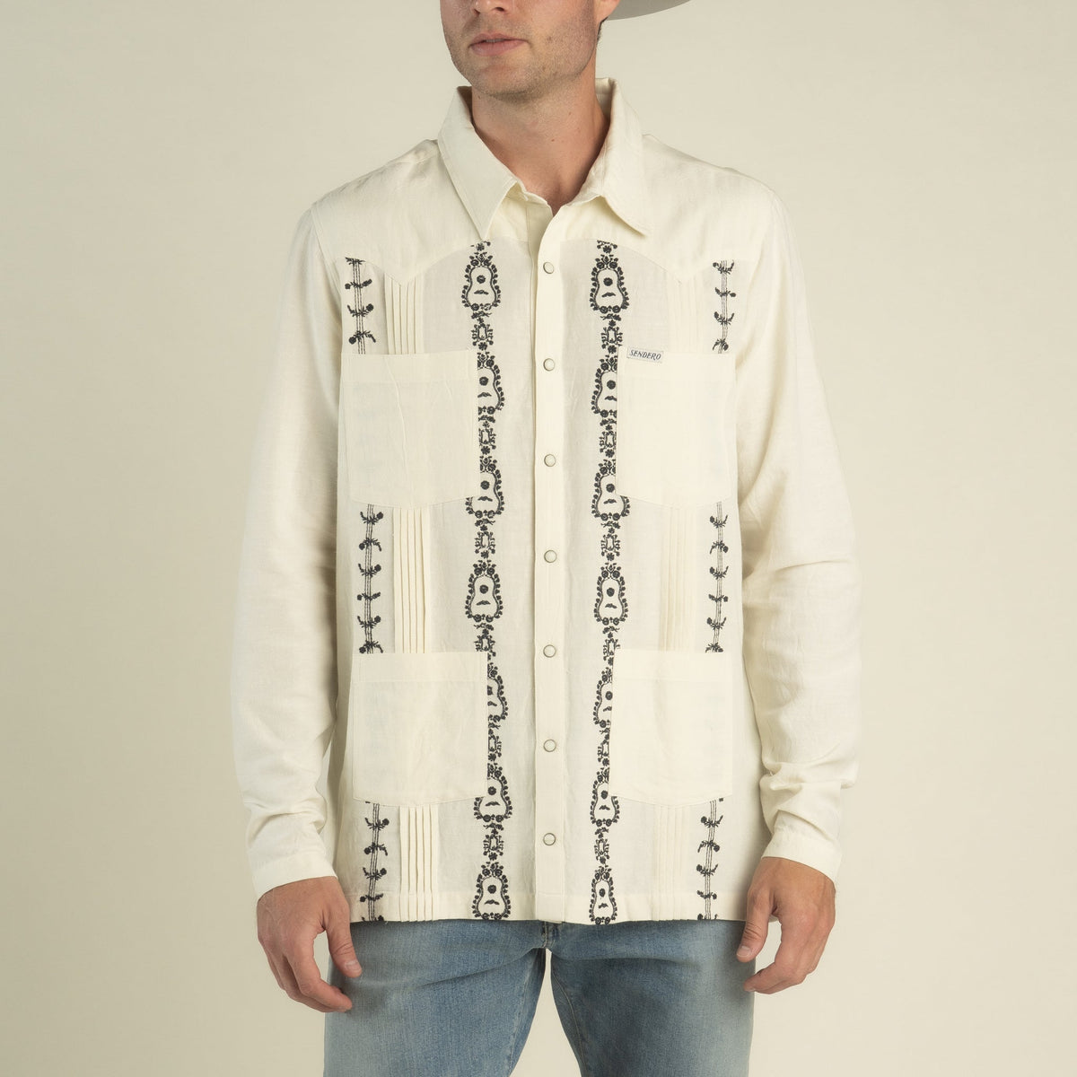 Sendero Provisions Co. Caballero Guayabera Long Sleeve Shirt