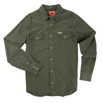 Sendero Provisions Co. The Wyatt Pearl Snap Long Sleeve Denim Shirt