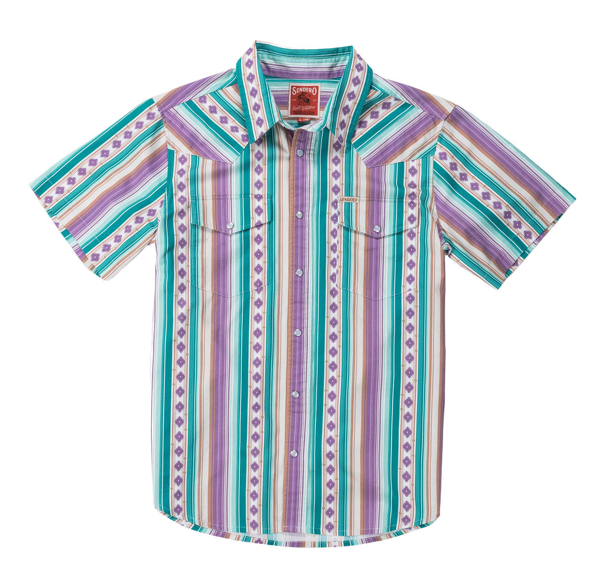 Sendero Provisions Co. The Wyatt Pearl Snap Short Sleeve Print Shirt